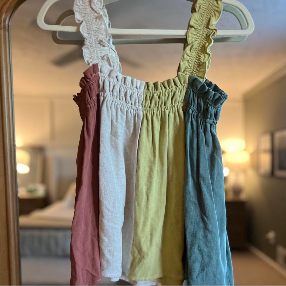 Entro Multicolor Ruffled Tank Top - Picture 5 of 5